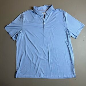 Modern Ambition Polo Shirt XL Light Blue Performance Stretch Golf Casual